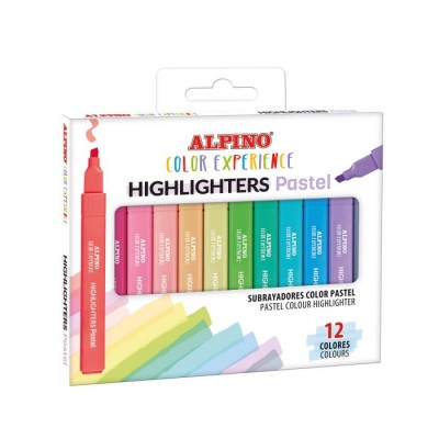 ESTUCHE 6 SUBRAYADORES PASTEL COLOR EXPERIENCE ALPINO SU000012