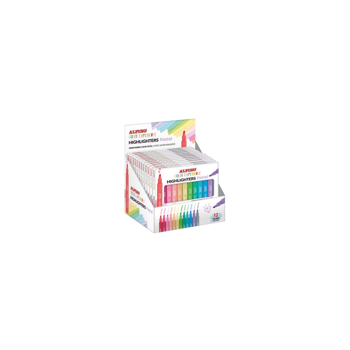 ESTUCHE 6 SUBRAYADORES PASTEL COLOR EXPERIENCE ALPINO SU000012