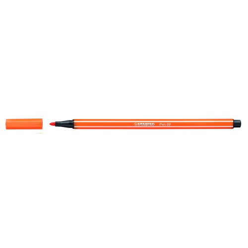 609-ROTULADOR PUNTA FIBRA MEDIA 1MM. PEN 68 BERMELLON PALIDO STABILO 68/30