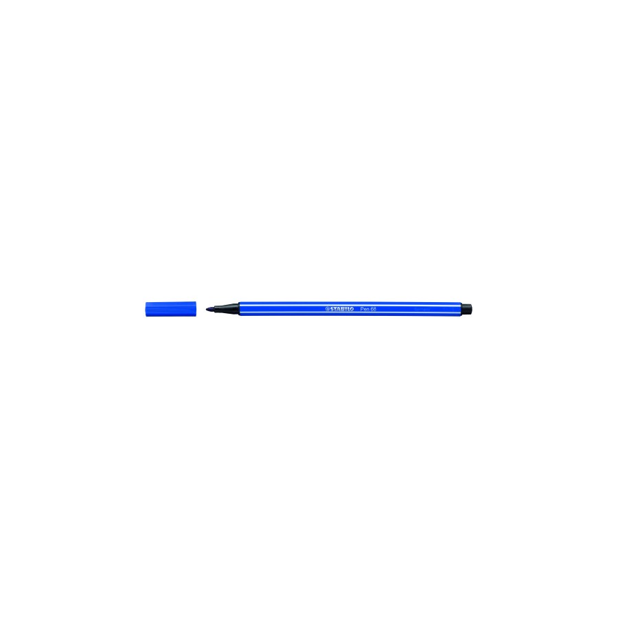 611-ROTULADOR PUNTA FIBRA MEDIA 1MM. PEN 68 AZUL MARINO STABILO 68/32
