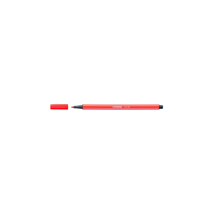 615-ROTULADOR PUNTA FIBRA MEDIA 1MM. PEN 68 ROJO STABILO 68/40