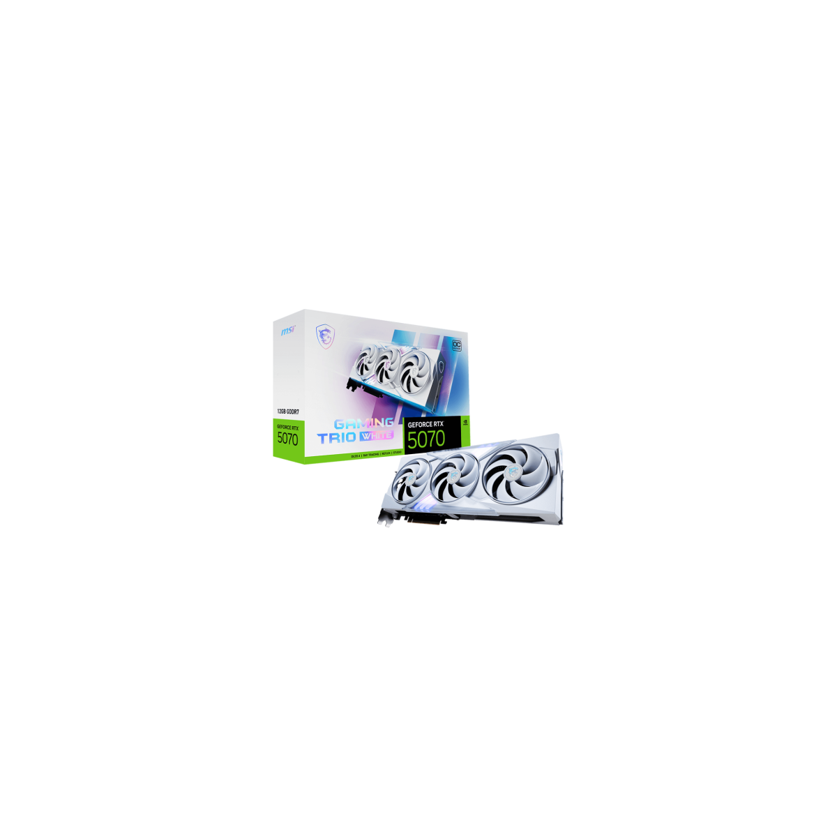 MSI GAMING GeForce RTX 5070 12G TRIO OC WHITE NVIDIA 12 GB GDDR7