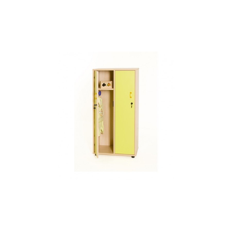6225-MUEBLE TAQUILLA 2 NINOS 125 CM ALTO CON LLAVE HAYA MOBEDUC 600613HPC18