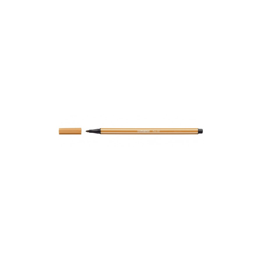 636-ROTULADOR PUNTA FIBRA MEDIA 1MM. PEN 68 OCRE OSCURO STABILO 68/89
