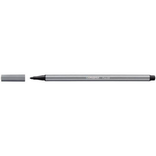 639-ROTULADOR PUNTA FIBRA MEDIA 1MM. PEN 68 GRIS OSCURO STABILO 68/96