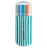 650-ESTUCHE ROTULADOR PUNTA MEDIA 1MM. ZEBRUI 20 UNIDADES TURQUESA STABILO 6820-02-2-5