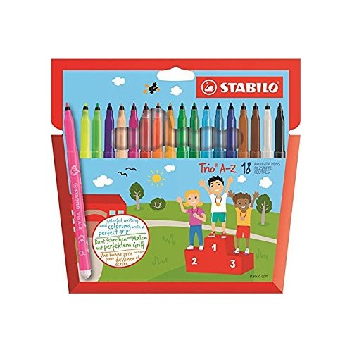 666-STABILO Trio A-Z rotulador Fino Multicolor 18 pieza(s)