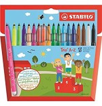 666-STABILO Trio A-Z rotulador Fino Multicolor 18 pieza(s)