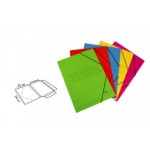 6884-CARPETA CARTON SIMIL PRESPAN 500 GR./M2. FOLIO GOMA SOLAPA VERDE MARIOLA 1525VE