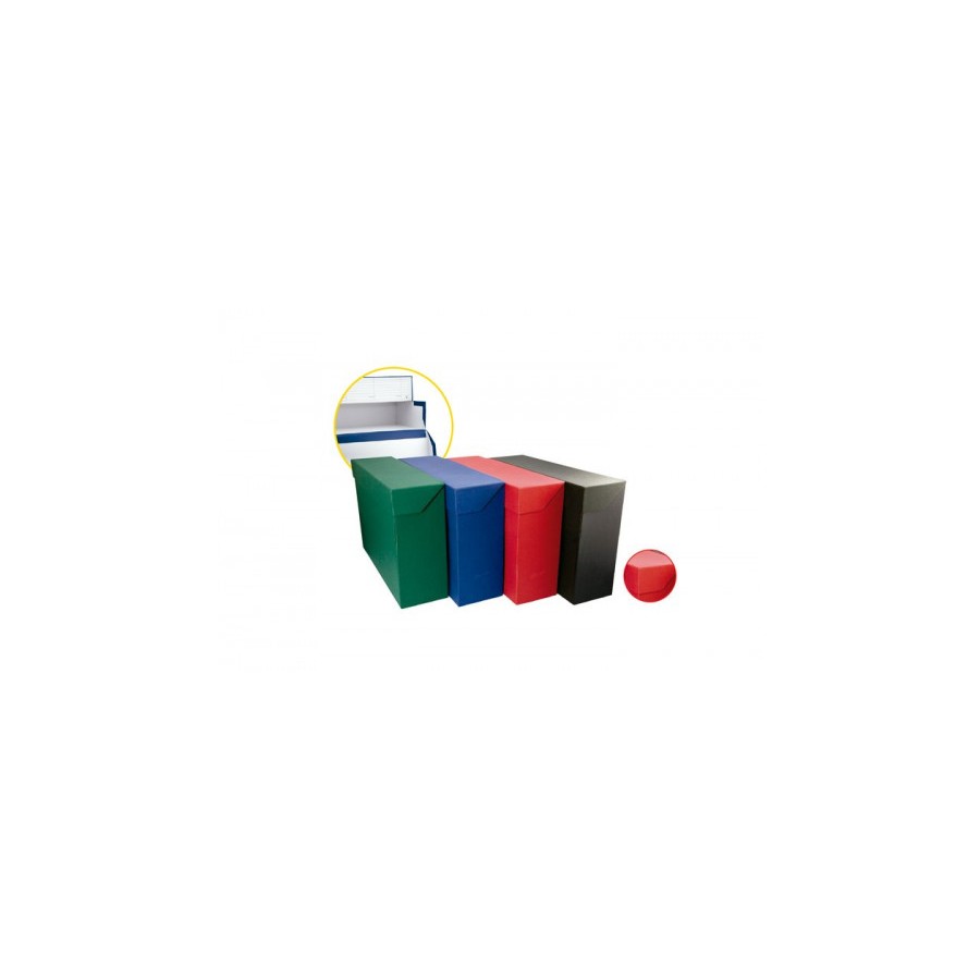 6919-CAJA TRANSFERENCIA FOLIO CARTON FORRADO EN GELTEX (39X25,5 X11 CM) AZUL MARIOLA 1685AZ
