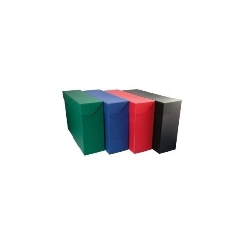 6920-CAJA TRANSFERENCIA FOLIO CARTON FORRADO EN GELTEX (39X25,5 X11 CM) ROJO MARIOLA 1685RO