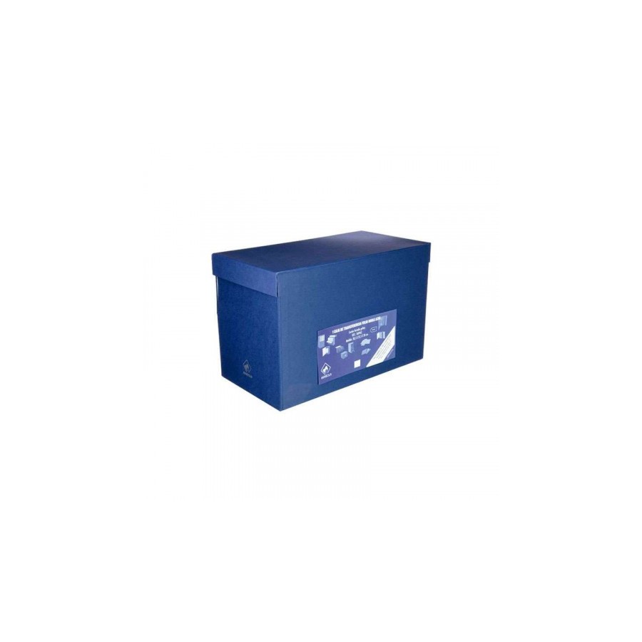 6923-CAJA TRANSFERENCIA FOLIO DOBLE LOMO CARTON FORRADO EN GELTEX (39X25,5X20 CM) AZUL MARIOLA 1689AZ 6923-CAJA TRANSFERENCIA FOLIO DOBLE LOMO CARTON FORRADO EN GELTEX (39X25,5X20 CM) AZUL MARIOLA 1689AZ