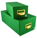 6929-FICHERO CARTON FORRADO EN GELTEX PARA 500 FICHAS (250X190X250 MM)  MARIOLA 5-500