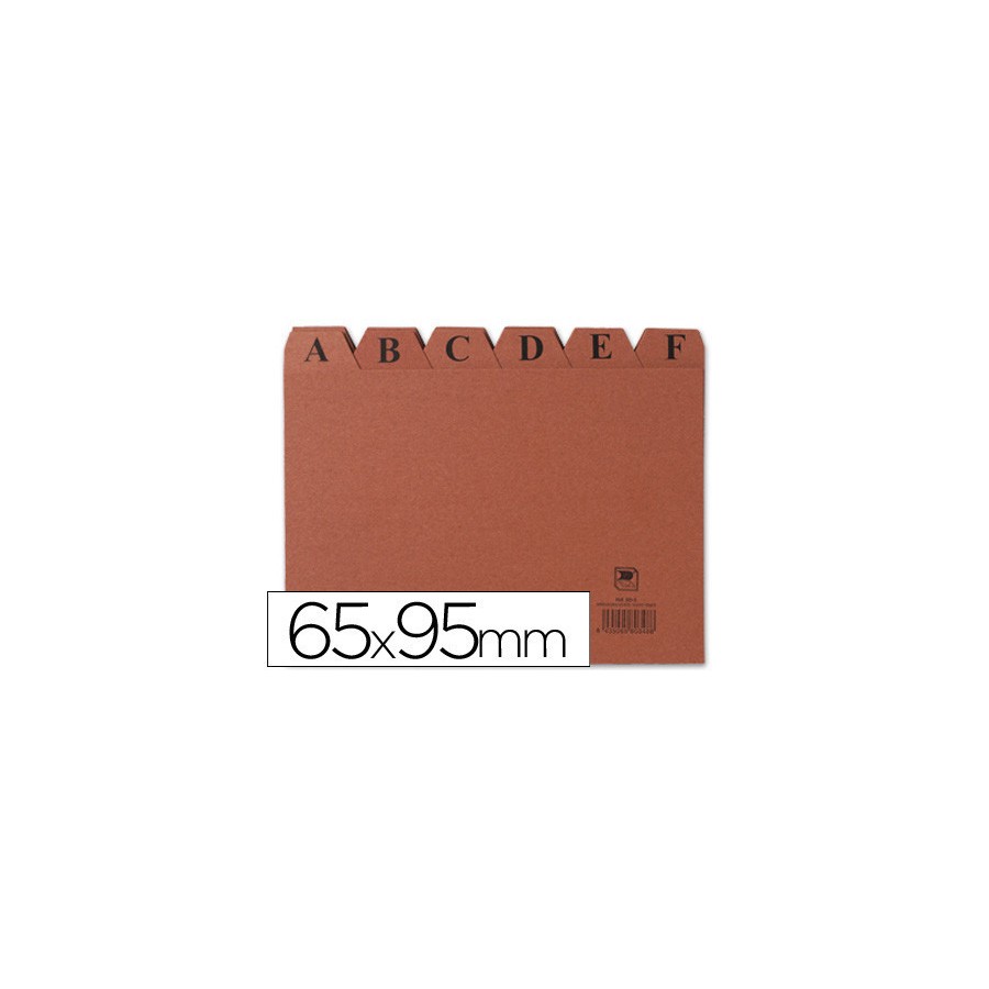 6935-INDICE FICHEROS CARTON CUERO A-Z (95X65 MM) N.o 1 MARIOLA 3101 6935-INDICE FICHEROS CARTON CUERO A-Z (95X65 MM) N.o 1 MARIOLA 3101