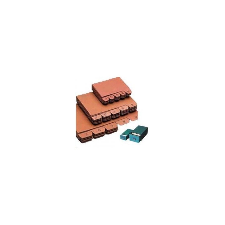 6937-INDICE FICHEROS CARTON CUERO A-Z (215X160 MM) No. 5 MARIOLA 3105