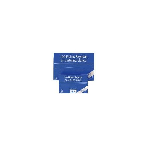 6939-100 FICHAS DE CARTULINA RAYADA (125X75 MM) No 2 MARIOLA 3112R