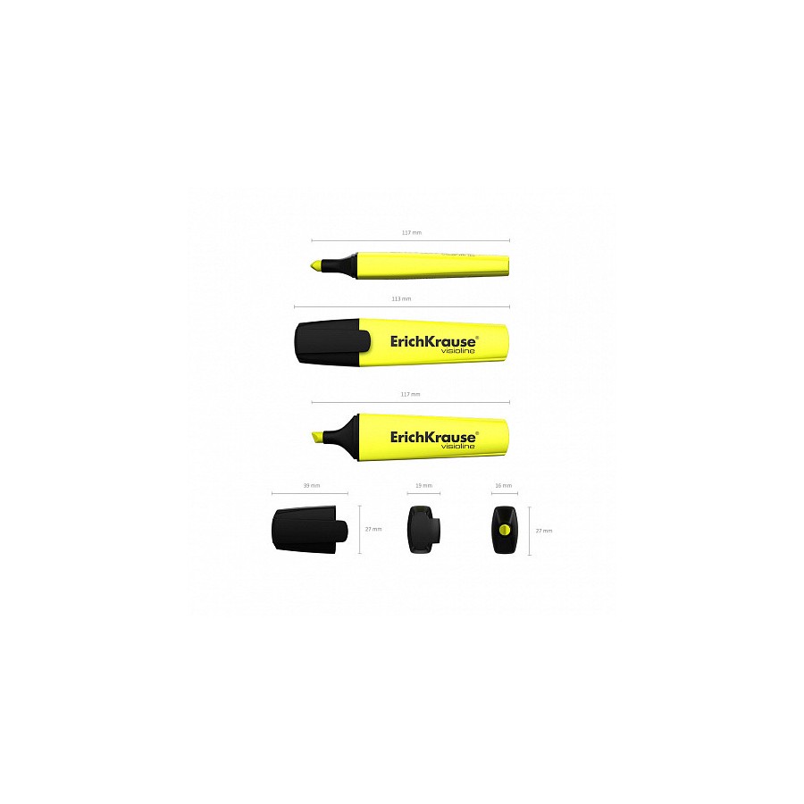 7003-FLUORESCENTE VISIOLINE V-12, COLOR: AMARILLO ERICH KRAUSE 32496