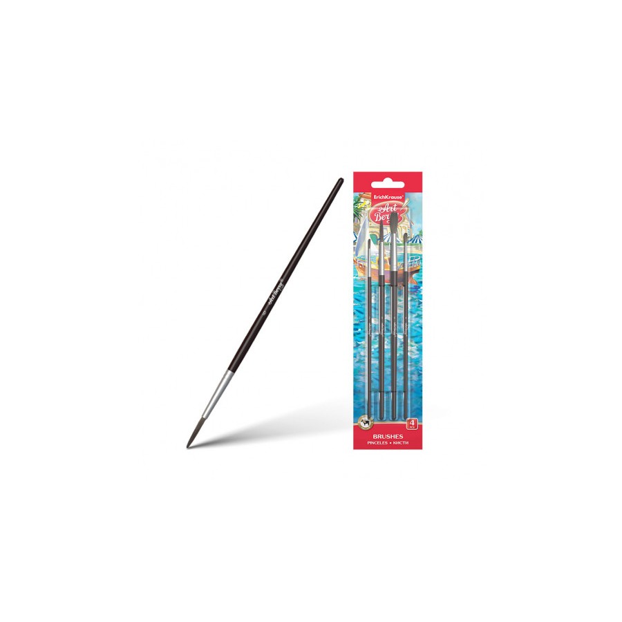 7075-SET PINCELES PARA ACUARELAS Y TEMPERAS, PELO DE CABALLO, 4 UDS. ARTBERRY 36123 7075-SET PINCELES PARA ACUARELAS Y TEMPERAS, PELO DE CABALLO, 4 UDS. ARTBERRY 36123
