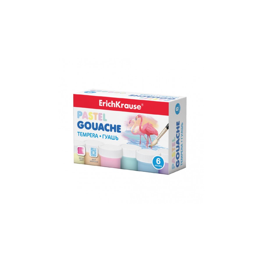 7077-CAJA GOUACHE PASTEL 6 COLORS BY 20ML ERICH KRAUSE 50540 7077-CAJA GOUACHE PASTEL 6 COLORS BY 20ML ERICH KRAUSE 50540