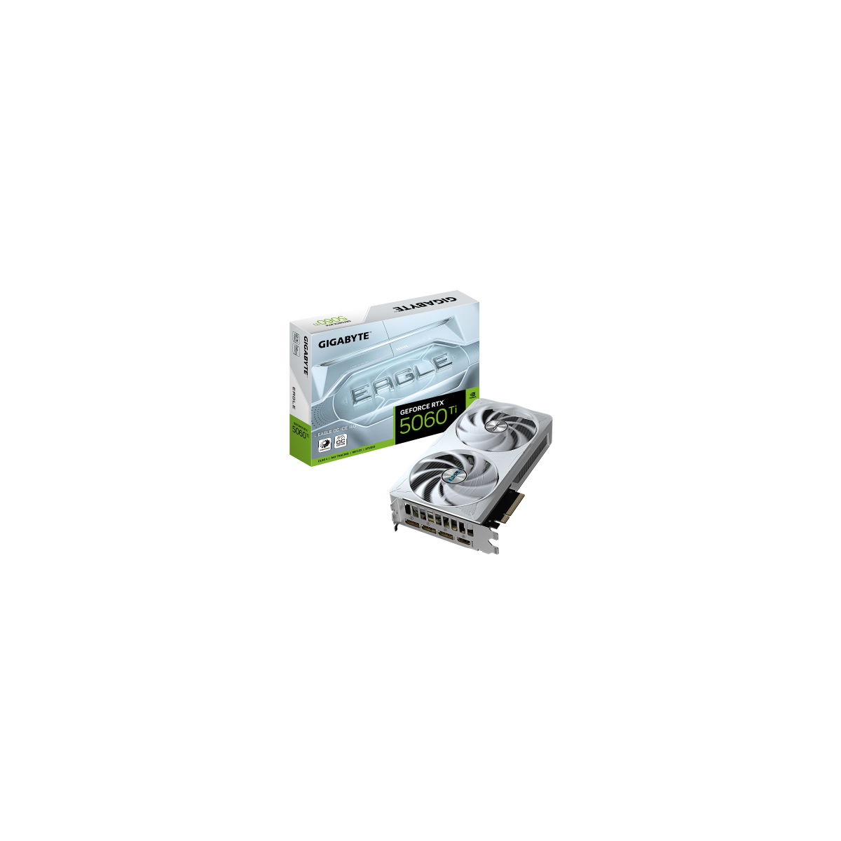 GIGABYTE GeForce RTX 5060 Ti EAGLE OC ICE 16G Tarjeta Grafica 16 GB GDDR7 128 bits PCI E 50 2617 MHz Frecuencia del nucleo 3 x 