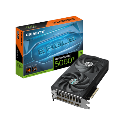 GIGABYTE GeForce RTX 5060 Ti EAGLE OC 16G Tarjeta Grafica 16 GB GDDR7 128 bits PCI E 50 2617 MHz Frecuencia del nucleo 3 x Disp