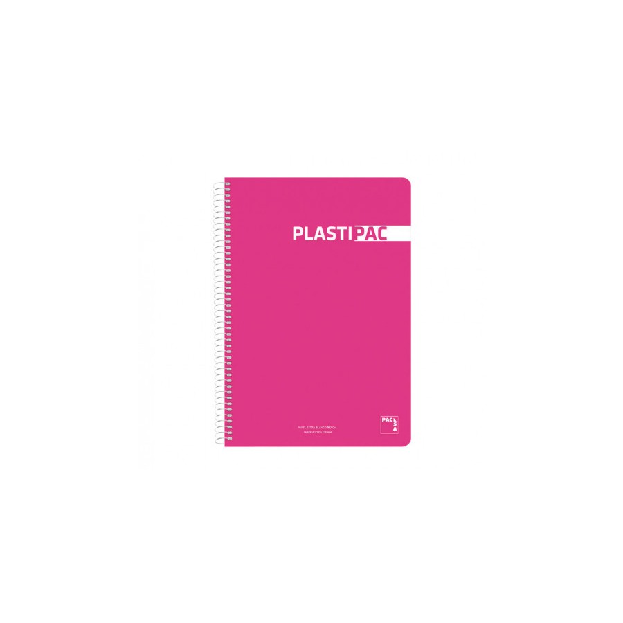 7129-CUADERNO PLASTIPAC 90 GRS. TAPA POLIPROPILENO 4o 80 HOJAS LISO CON MARGEN SURTIDO PACSA 16573 7129-CUADERNO PLASTIPAC 90 GRS. TAPA POLIPROPILENO 4o 80 HOJAS LISO CON MARGEN SURTIDO PACSA 16573
