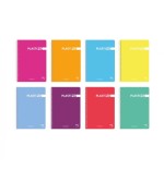 7130-CUADERNO PLASTIPAC 90 GRS. TAPA POLIPROPILENO 4o 80 HOJAS 5X5 CON MARGEN SURTIDO PACSA 15564