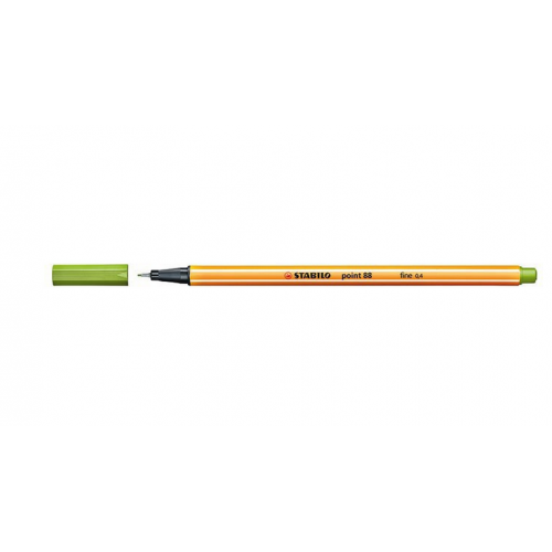 720-ROTULADOR PUNTA FINA POINT 88 0.4MM VERDE MANZANA STABILO 88/33