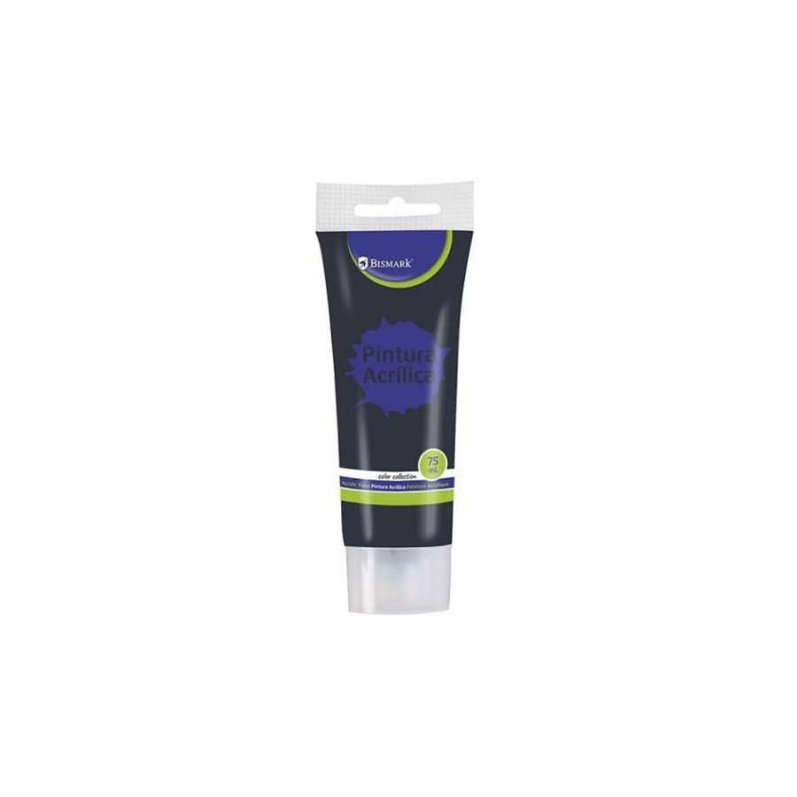 7332-BOTE PINTURA ACRILICA 75 ML NEGRO BISMARK 328519