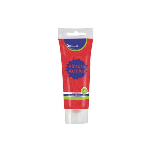 7348-Bismark 328676 pintura acrilica 75 ml Rojo Tubo