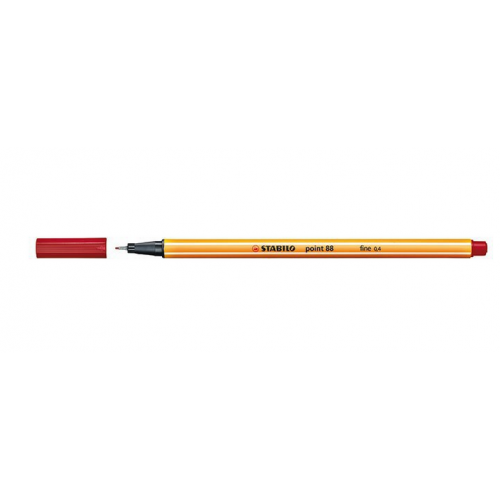 735-ROTULADOR PUNTA FINA POINT 88 0.4MM CARMESI STABILO 88/50