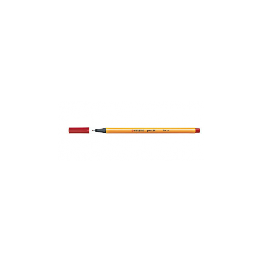 735-ROTULADOR PUNTA FINA POINT 88 0.4MM CARMESI STABILO 88/50