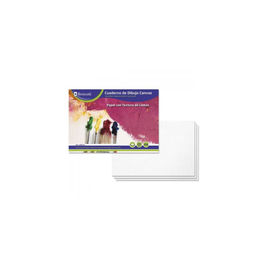 7364-CUADERNO DE DIBUJO CANVAS 280 GRMS / 10 HOJAS A4 BISMARK 328432