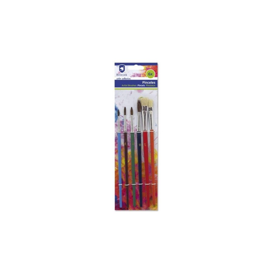 7365-SET DE 6 PINCELES SURTIDOS BISMARK 326064 7365-SET DE 6 PINCELES SURTIDOS BISMARK 326064