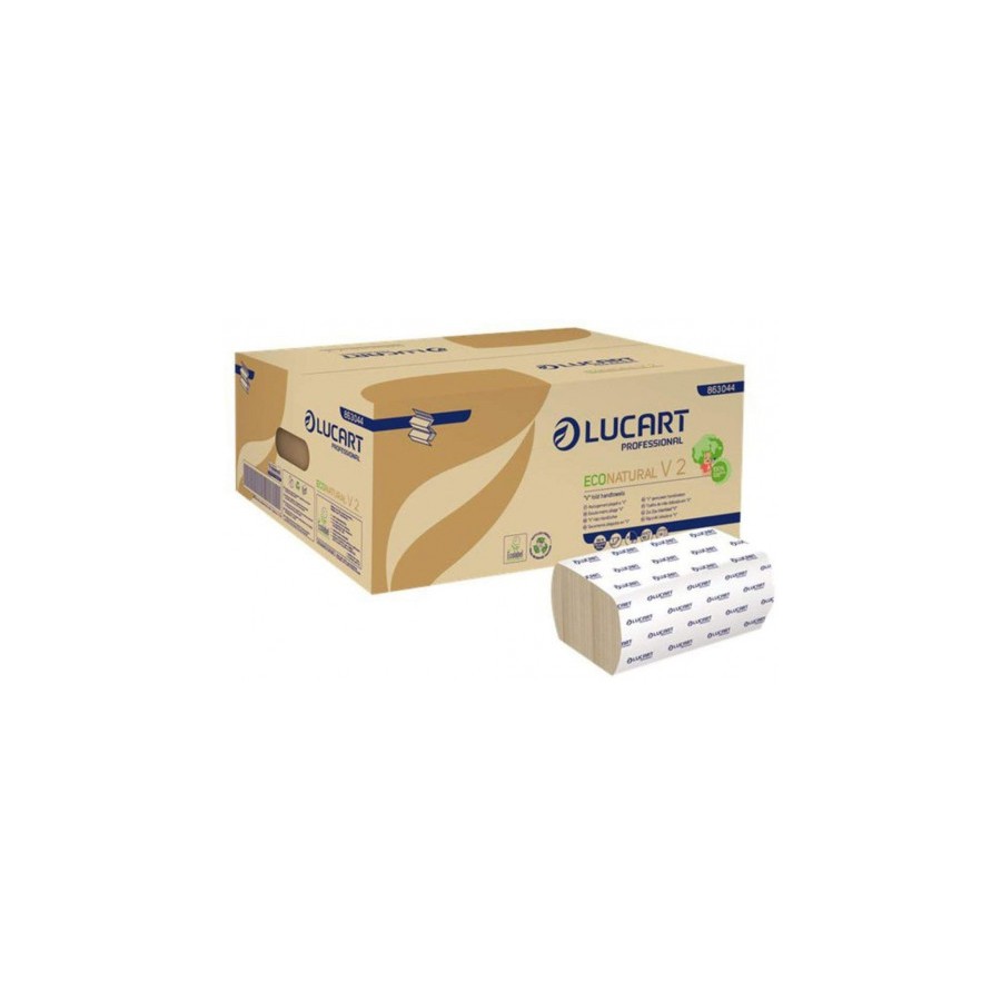 7473-PAQUETE 3800 TOALLAS V2 ECONATURAL LUCART CE594 7473-PAQUETE 3800 TOALLAS V2 ECONATURAL LUCART CE594