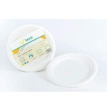 7487-PAQUETE 50 PLATOS REDONDOS CANA DE AZUCAR 17CM BETIK CU469
