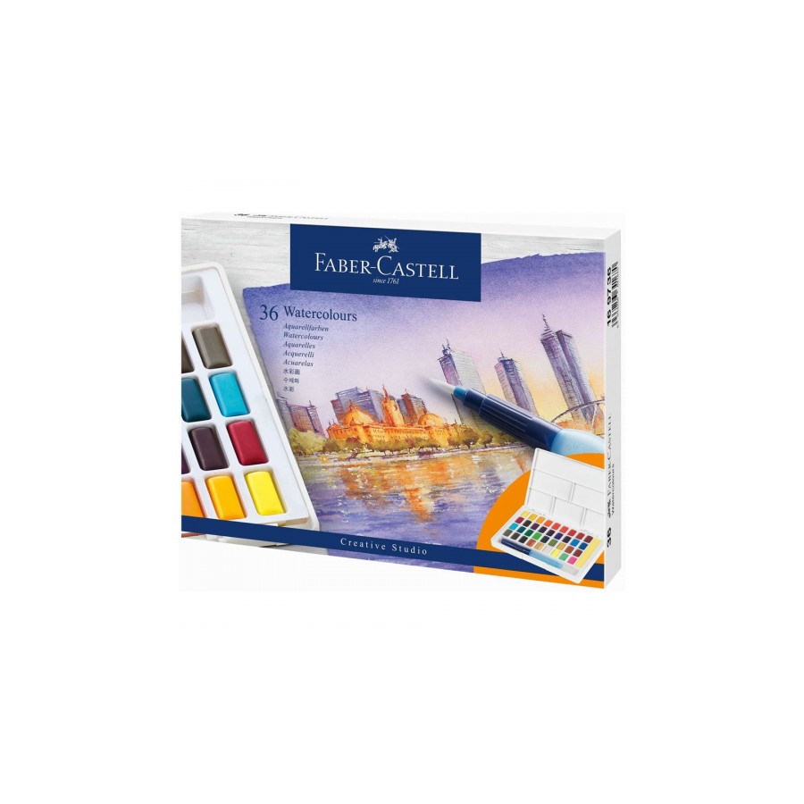 7533-ESTUCHE CON 36 ACUARELAS CREATIVE STUDIO. FABER CASTELL 169736 7533-ESTUCHE CON 36 ACUARELAS CREATIVE STUDIO. FABER CASTELL 169736
