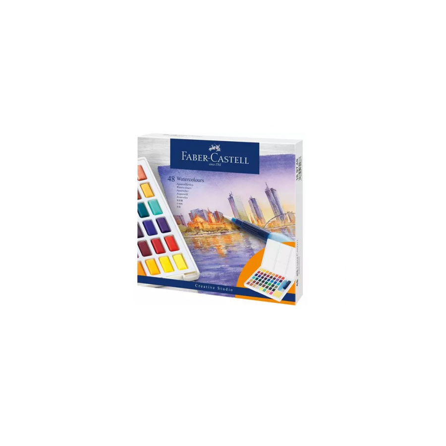 7535-ESTUCHE CON 48 ACUARELAS CREATIVE STUDIO. FABER CASTELL 169748