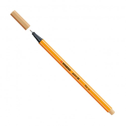 755-ROTULADOR PUNTA FINA POINT 88 0.4MM OCRE CLARO STABILO 88/88