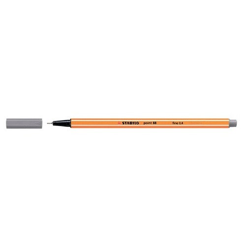 759-ROTULADOR PUNTA FINA POINT 88 0.4MM GRIS OSCURO STABILO 88/96