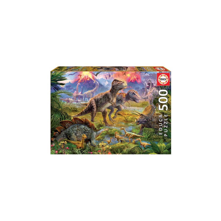 7590-Educa Dinosaur Gathering Puzzle rompecabezas 500 pieza(s) 7590-Educa Dinosaur Gathering Puzzle rompecabezas 500 pieza(s)