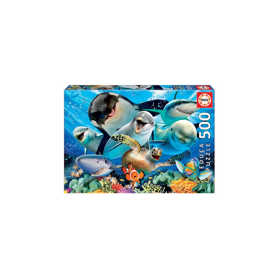 7592-Educa Underwater Selfies Puzzle rompecabezas 500 pieza(s) 7592-Educa Underwater Selfies Puzzle rompecabezas 500 pieza(s)