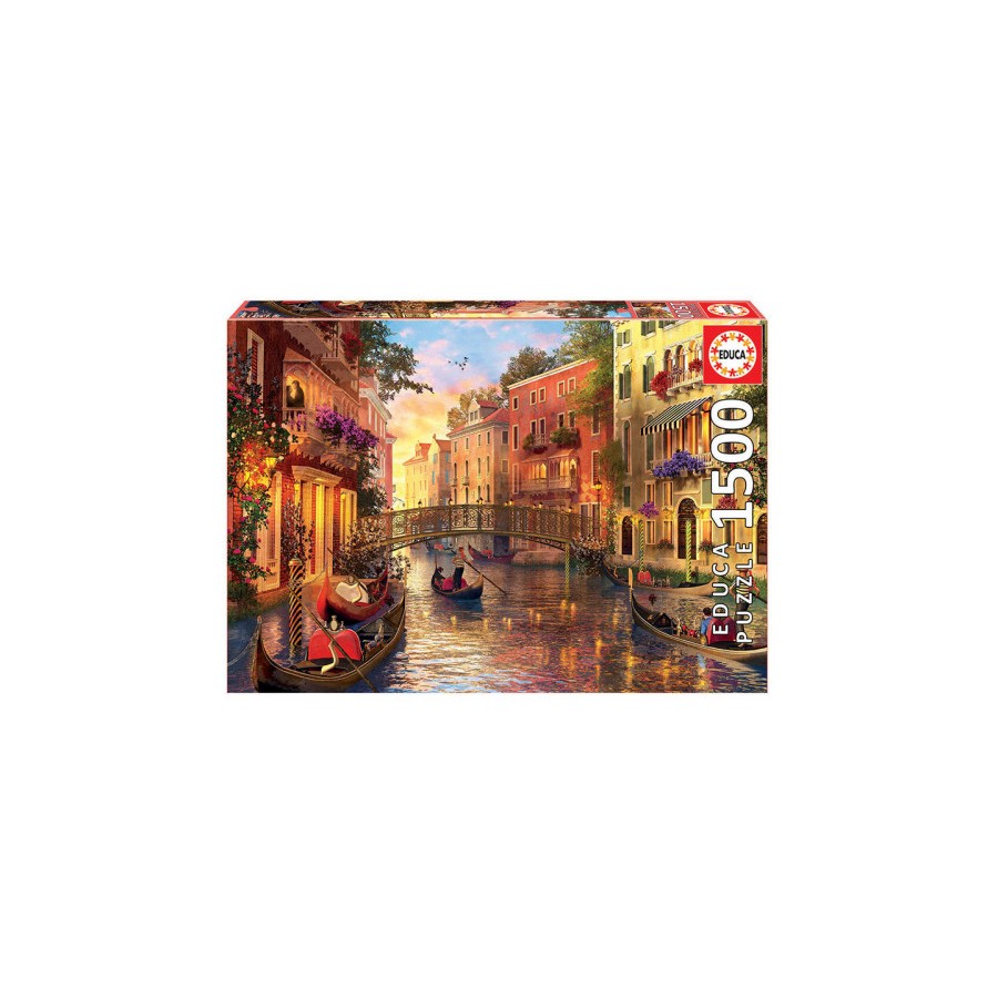 7608-Educa Sunset in Venice Puzzle rompecabezas 1500 pieza(s) 7608-Educa Sunset in Venice Puzzle rompecabezas 1500 pieza(s)