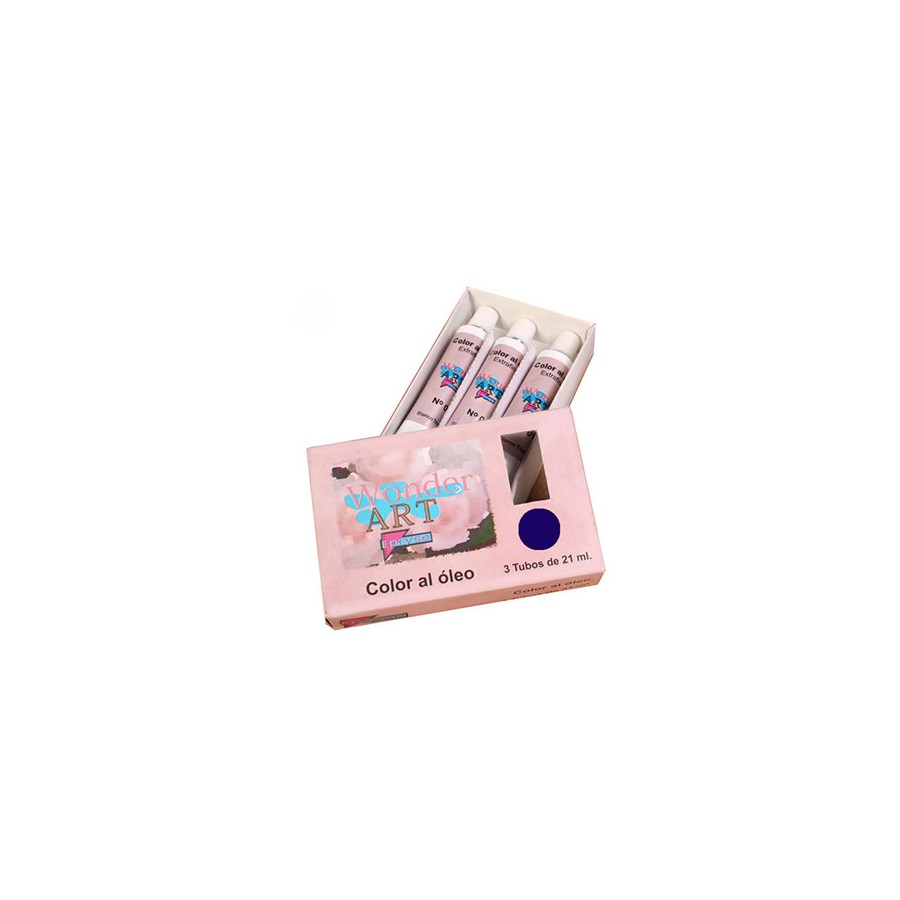 7638-CAJA 3 TUBOS 21ML. OLEO No.26 AZUL PRUSSIAN WONDER ART BY PRYSE 6250026