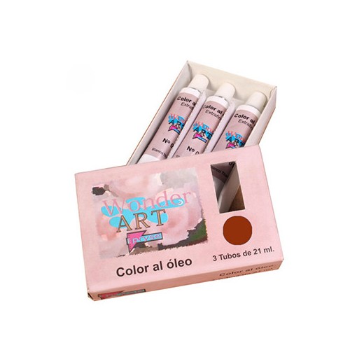 7642-CAJA 3 TUBOS 21ML. OLEO No.36 SIENA TOSTADO WONDER ART BY PRYSE 6250036