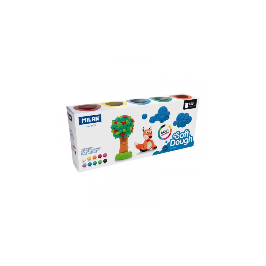 7723-Milan 913510B compuesto para ceramica y modelaje Pasta para modelar 850 g Multicolor 10 pieza(s)