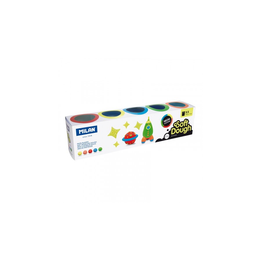 7725-Milan 913505N compuesto para ceramica y modelaje Pasta para modelar 890 g Multicolor 5 pieza(s)