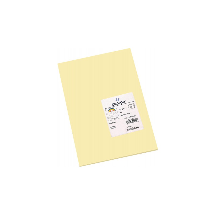 7765-PACK 50 HOJAS CARTULINA IRIS A3 185G CREMA CANSON C200040181 7765-PACK 50 HOJAS CARTULINA IRIS A3 185G CREMA CANSON C200040181