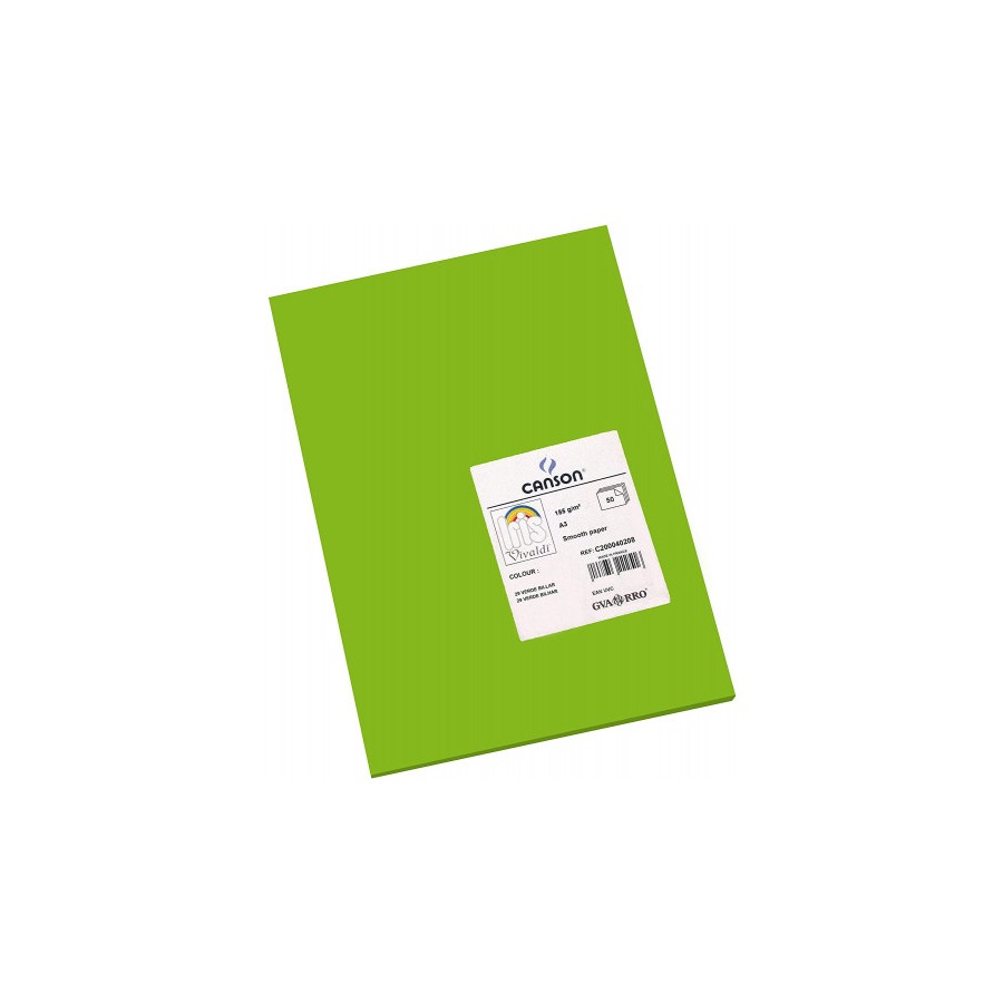 7767-PACK 50 HOJAS CARTULINA IRIS A3 185G VERDE BILLAR CANSON C200040208 7767-PACK 50 HOJAS CARTULINA IRIS A3 185G VERDE BILLAR CANSON C200040208