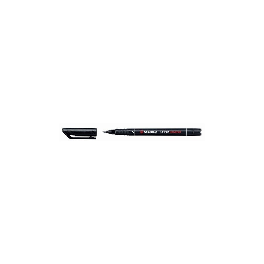 784-MARCADOR PERMANENTE PUNTA SUPERFINA OHPEN UNIVERSAL 0,4MM. NEGRO STABILO 841/46